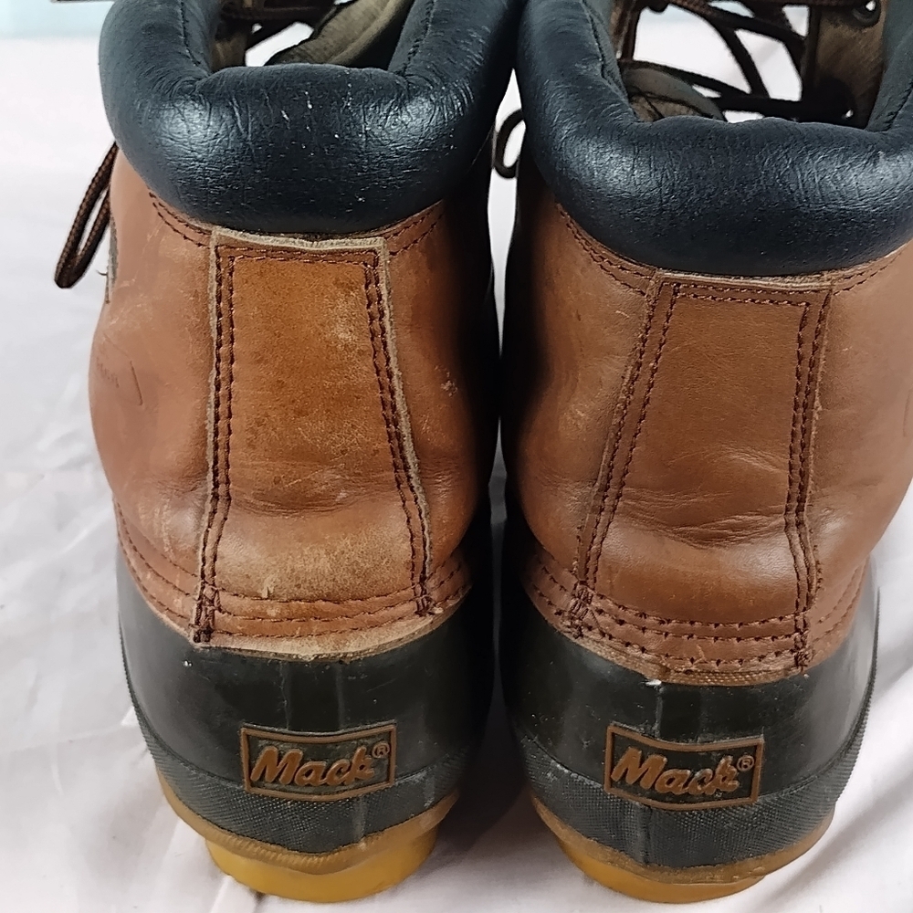 Mack Duck Boots Men's Size 10 Waterproof Leather Upper Rope String Outdoors - Picture 5 of 13